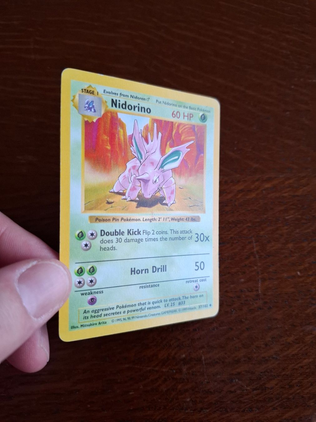 Pokémon Carte collezionabili: Pokemon Nidorino Base Set Shadowless 37/102 – Usato da Giornico venduto da ale_lc8k 2