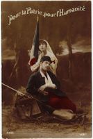 L 194 CROIX-ROUGE ET POILU Guerre 14-18 1915 Rotes Kreuz