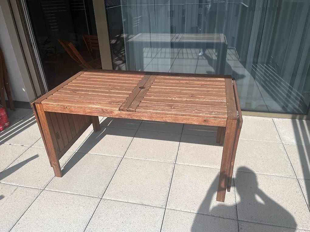 IKEA Äpplarö Tisch für Garten und Balkon (Ausziehbar) (Gebraucht) in Hermetschwil-Staff für CHF 50 – nur Abholung auf Ricardo kaufen