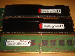2 stück 4gb ddr4 2400 RAM für Computer. Getestet