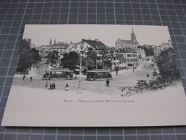 AK Basel Steinenvorstadt mit Tram
