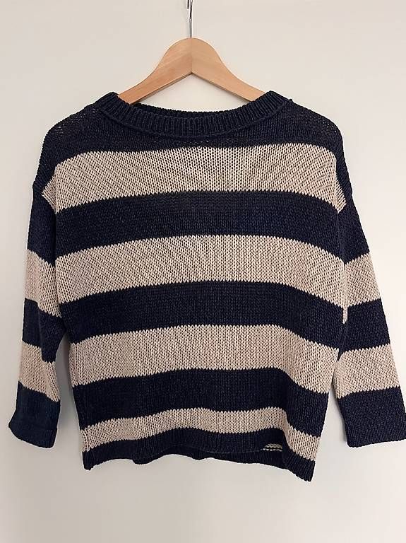 Massimo Dutti Maglioni & Felpe: Leichter Sommer-Pullover, Gr. S, blau/creme, Massimo Dutti – Usato da Herrliberg venduto da Kat_s2dn