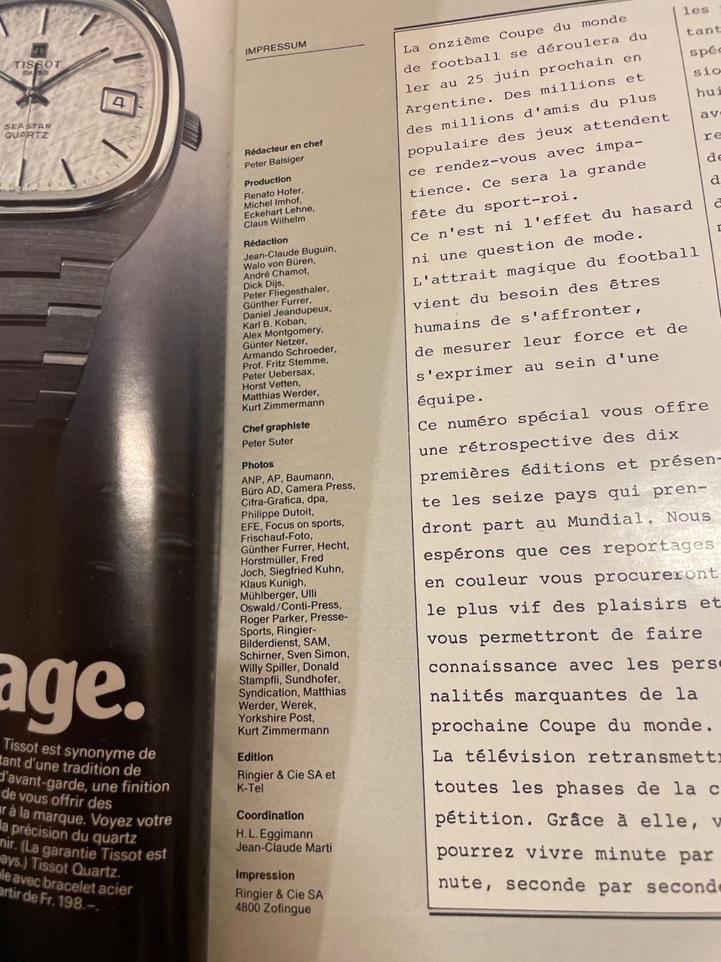 Riviste & Magazine: LE NOUVEL ILLUSTRÉ Edition Spéciale "Argentine 78" – Usato da Frasnacht venduto da GracyStore 1