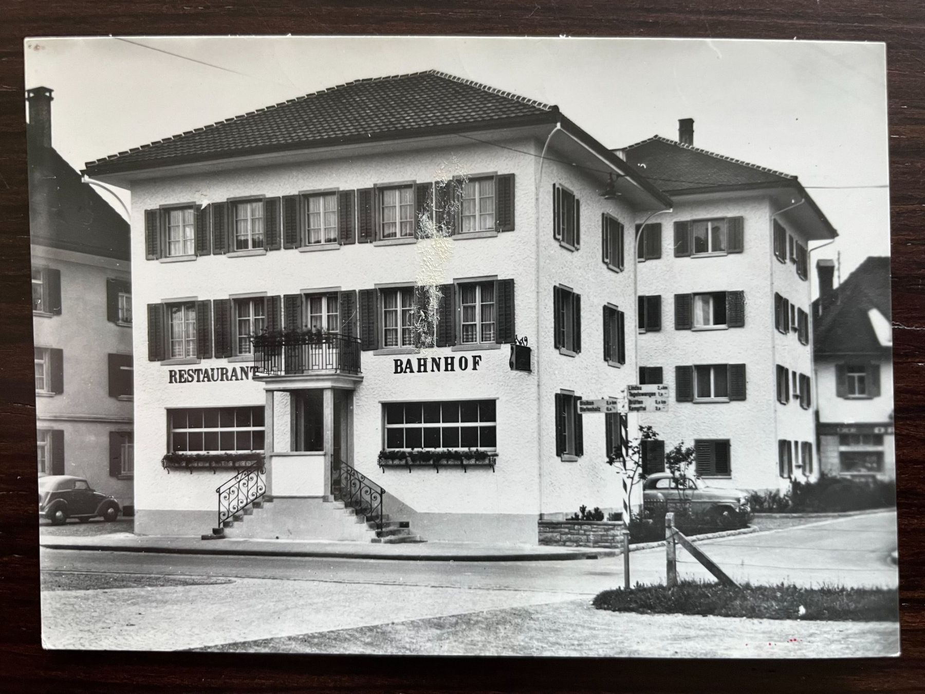 Cartoline postali: EFFRETIKON WERBEKÄRTCHEN Hotel-Restaurant Bahnhof, Oldtimer – Usato da Wald ZH venduto da TLILEF
