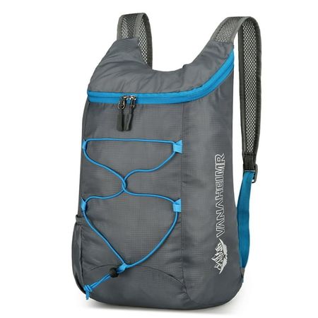 10L Ultraleichter Falt-Rucksack Grau/Blau – NEU!!!