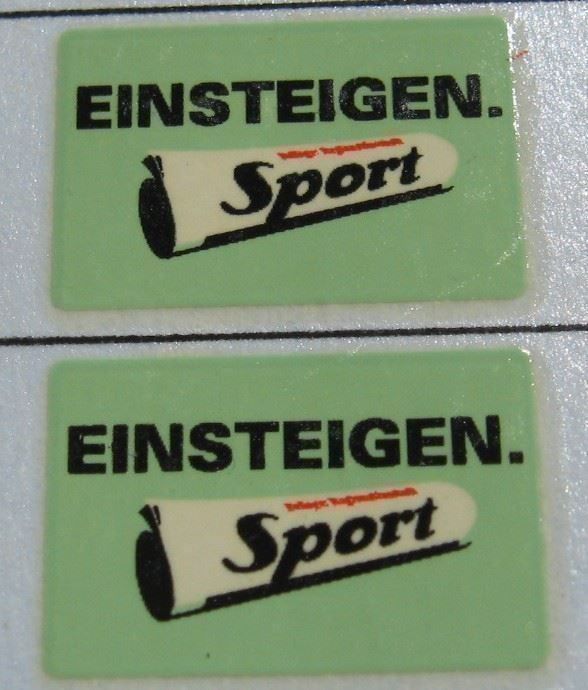 Märklin Schiebebilder IC-Werbung "Sport" 1