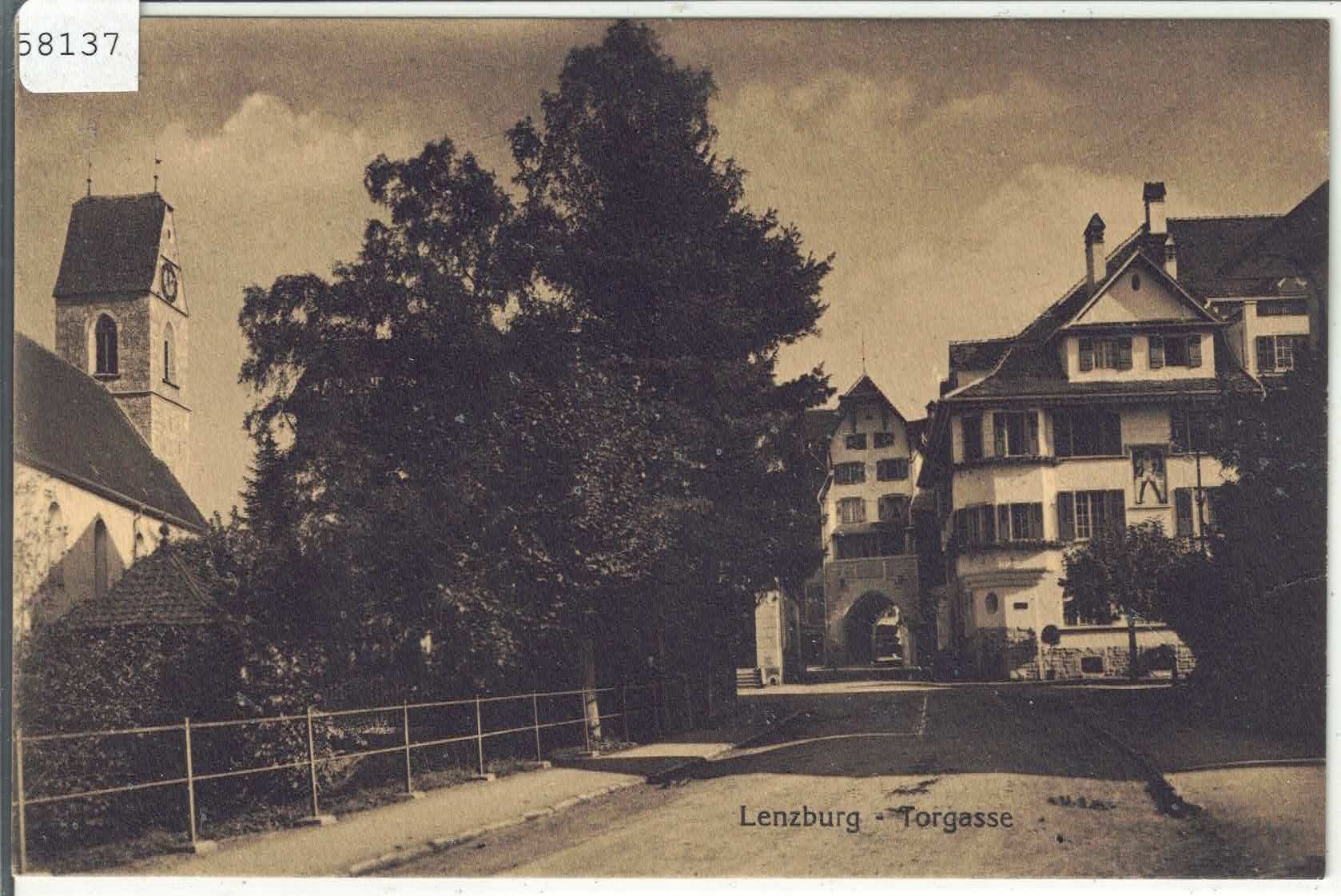 Cartoline postali: Lenzburg - Torgasse – Usato da Ettingen venduto da Kartenplanet