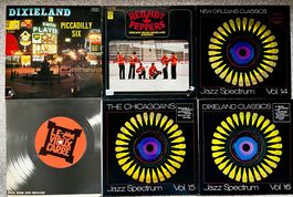 6 LPs JAZZ NEW ORLEANS SWING DIXIE PICADILLY SIX TOP ZUSTAND