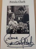 Petula Clark - handsigniertes Foto