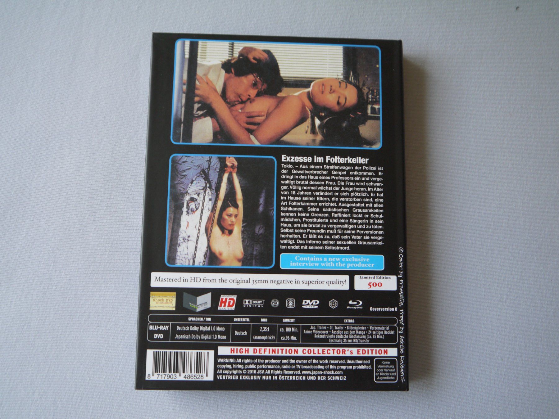 Tutti i DVDs: EXZESSE IM FOLTERKELLER - Mediabook – Usato da Hagendorn venduto da Blaf 1