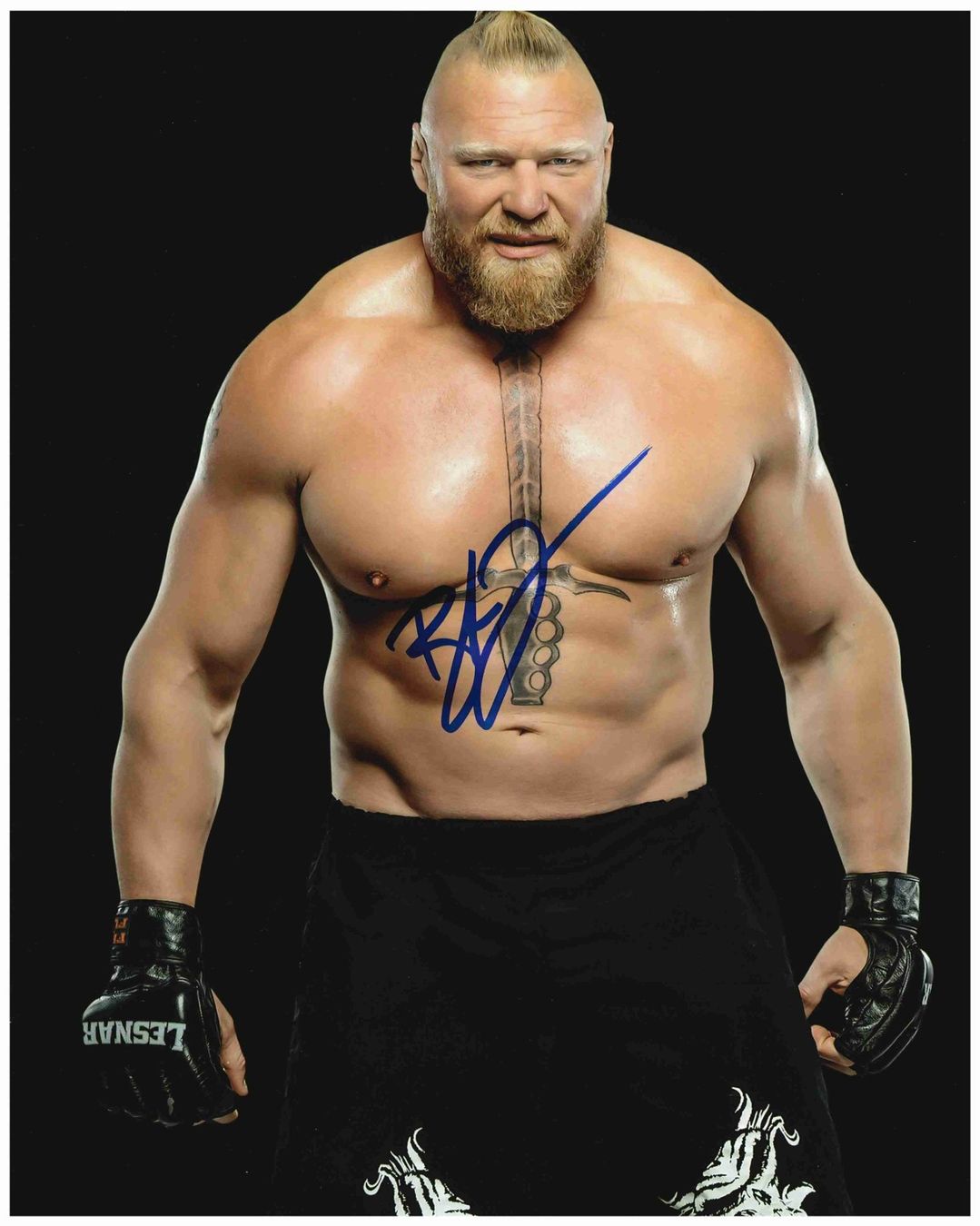 BROCK LESNAR - *WWE* handsigniertes Grossfoto (20x25cm) COA (D