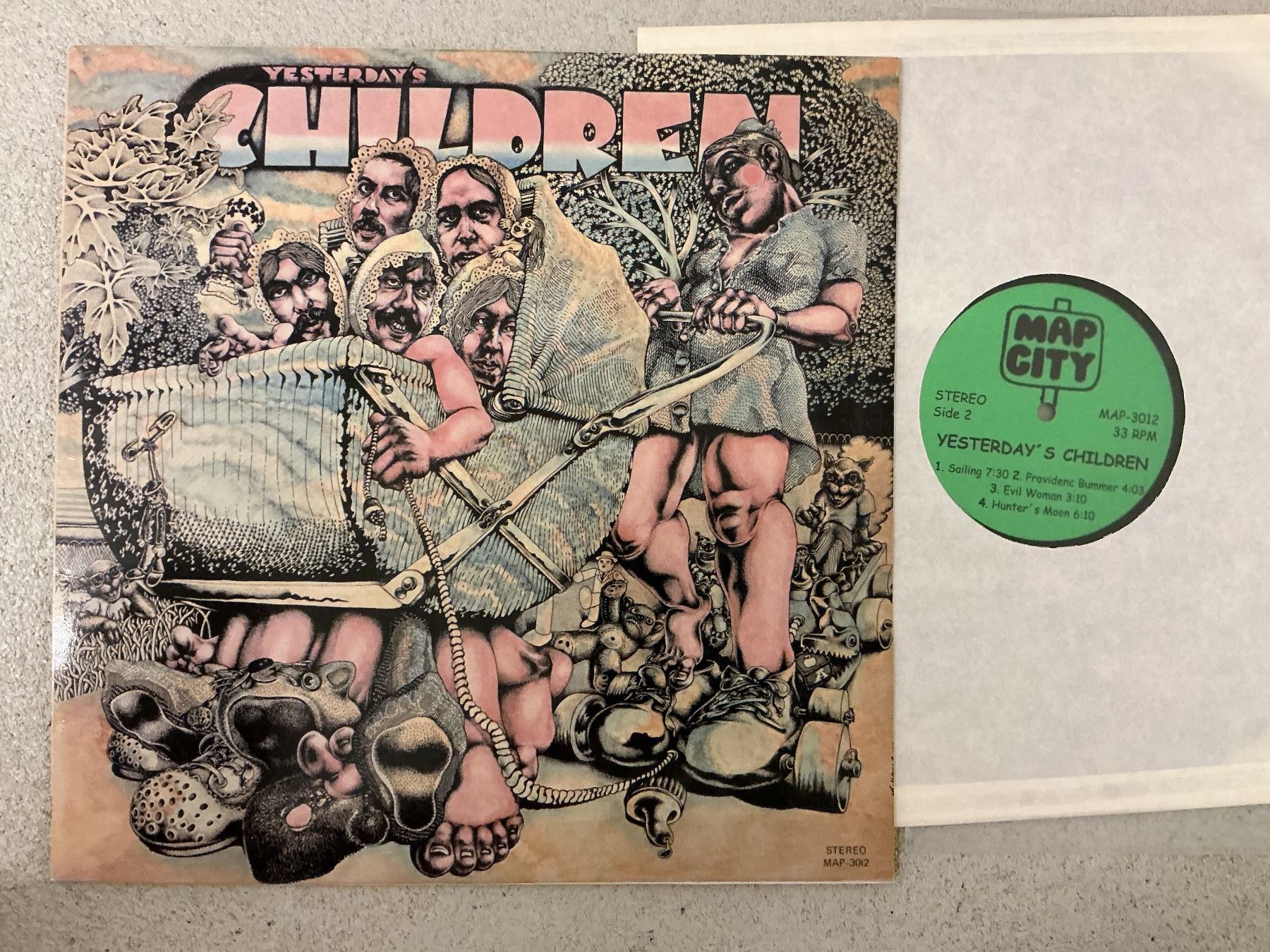 Dischi in vinile: Yesterday's Children LP Map City – Usato da Winterthur venduto da Tumko-Vinyl