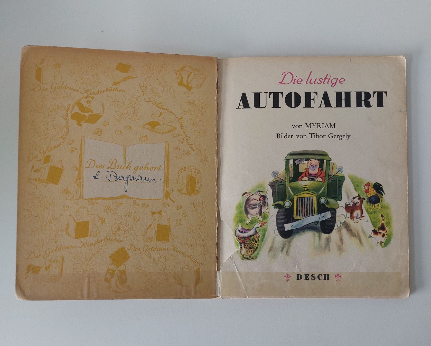 Libri: Die lustige Autofahrt Kurt Desch München Kinderbuch – Usato da Schenkon venduto da Uhu007 1