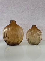 2 Vases décoratifs en verre