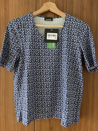 Goldner Damen T-Shirt Grösse EU 38/40, neu mit Etikette