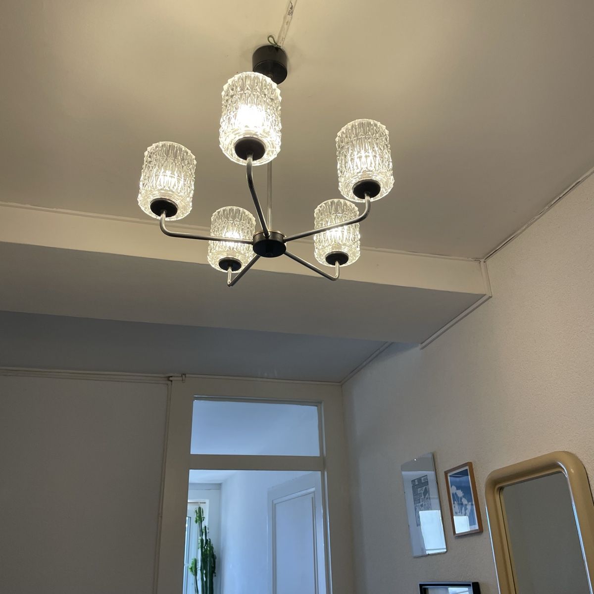 Lampadari & plafoniere: Lustre plafonnier 5 branches mid-century – Usato da Lausanne venduto da Heinic 1