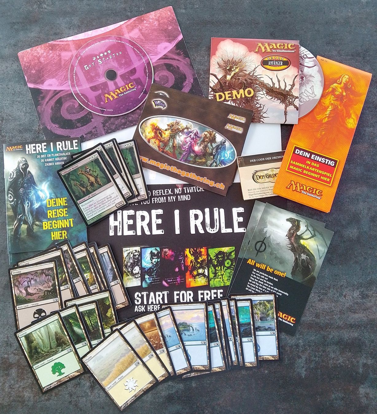 Magic The Gathering Carte collezionabili: Magic the Gathering Werbe-Artikel, Demo CD, Länder usw. – Usato da Wohlen AG venduto da salamanderspielwaren