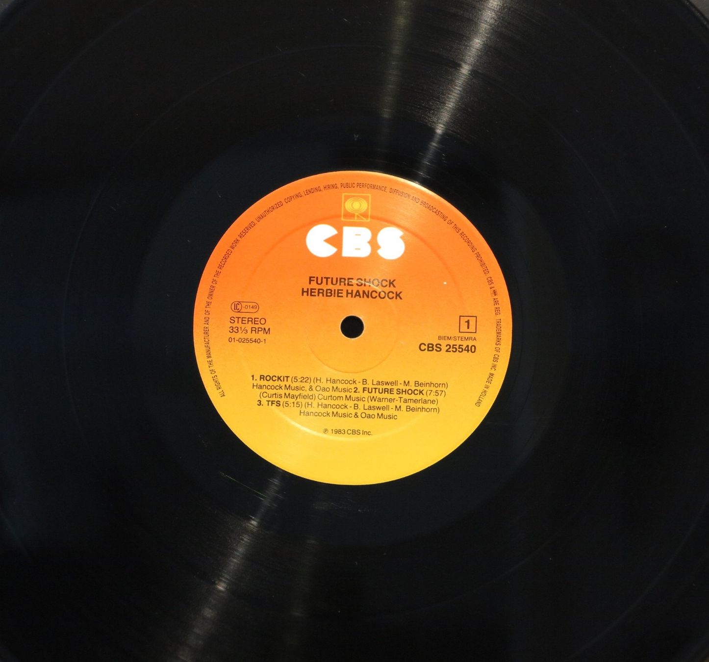 Vinyles: Herbie Hancock - Future Shock – D'occasion à Zürich par Naim60 2