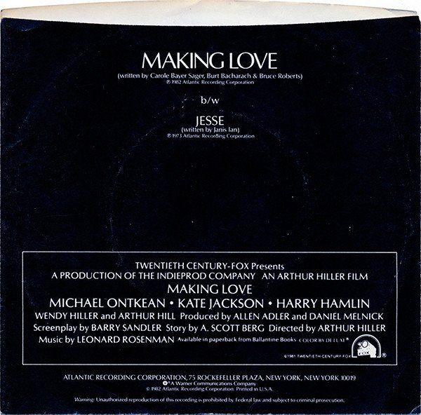 Dischi in vinile: Flack Roberta: Making Love / Jesse 7" – Usato da Steinhausen venduto da Vilivinili 1