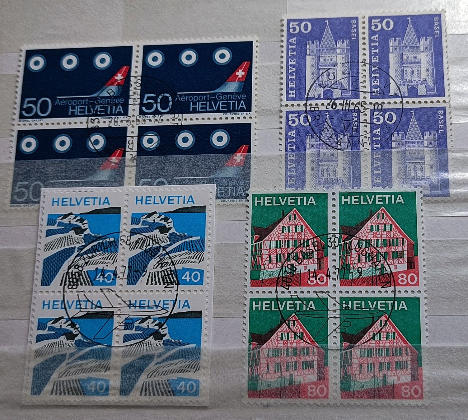 Alle Briefmarken: Briefmarken Helvetia – Gebraucht aus Baar von Maxlee75 1