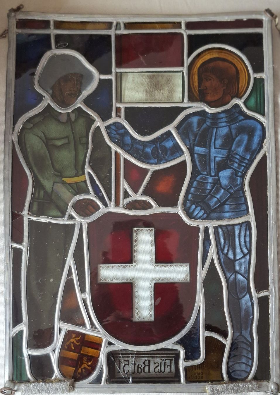 Sonstige Antiquitäten & Kunst: Wappenscheibe Füs Bat 51 – Gebraucht aus Greifensee von rodolfo25