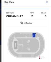 1 x Linkin Park Zurich, A7 Row 2, Aisle Seating