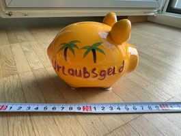 Sparkasse Kasseli Spardose Keramik Schwein