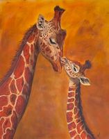 Giraffen Mama & Kind