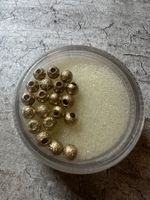 Rico Design Goldkugeln rau 4 mm, 20 Stk - Bastelbedarf