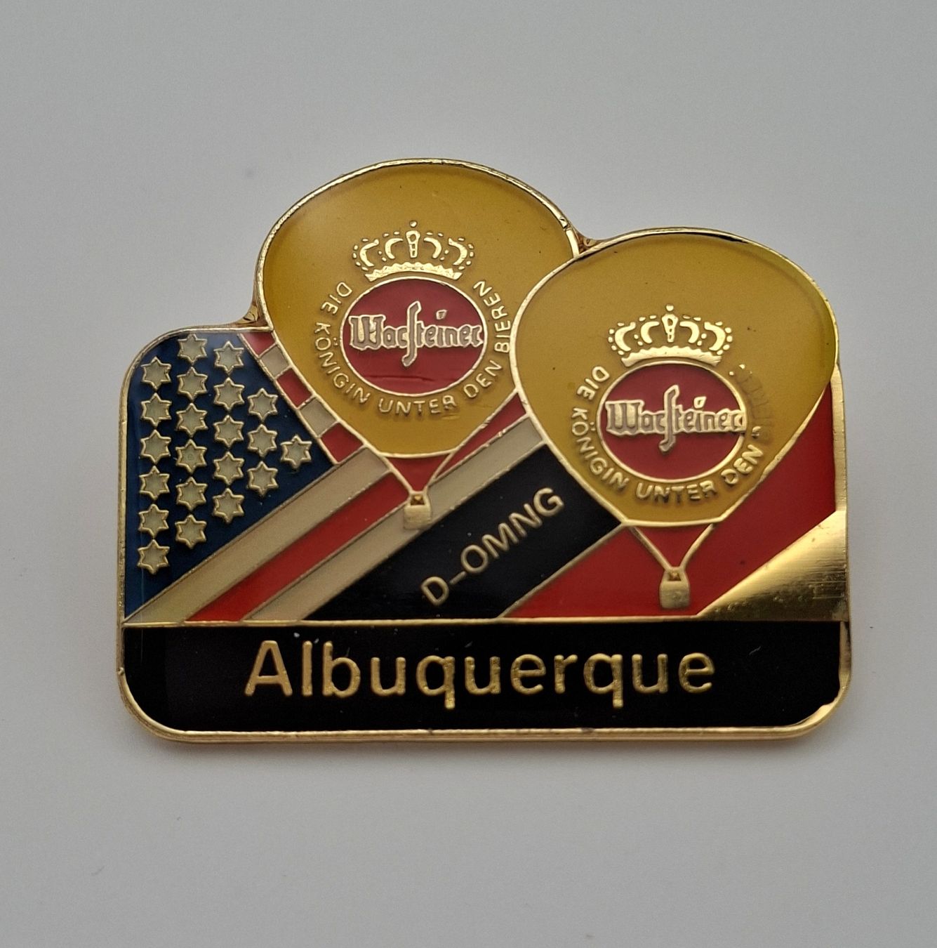 Placchette & Badge: Pin Heissluftballone Warsteiner, Albuquerque – Usato da Kriens venduto da Wolly85