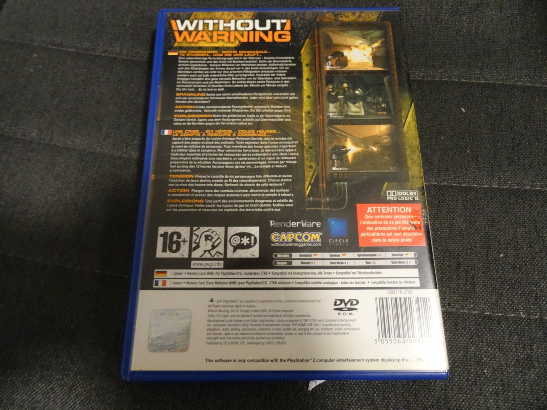 Jeux: Without Warning PS2 – D'occasion à Olten par Disc-Ausverkauf 2