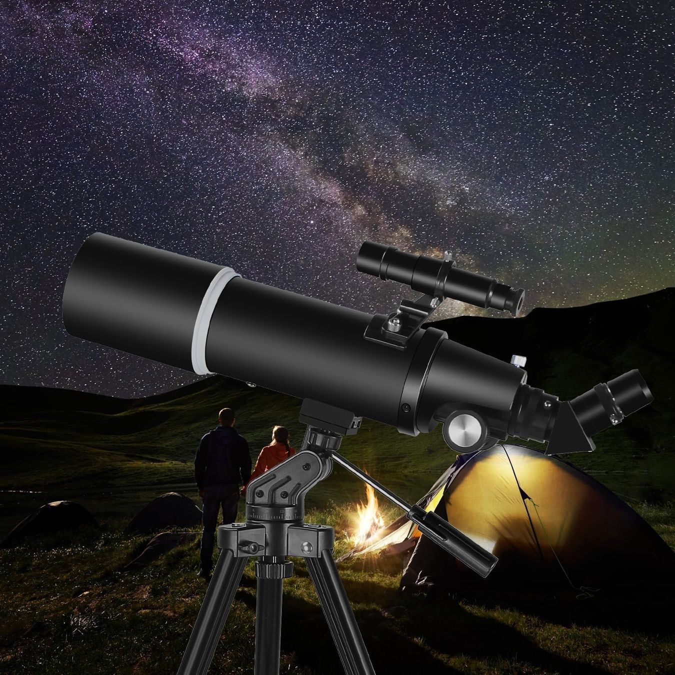 Telescopi: Teleskop Astronomie 80mm 600mm Refraktor mit Rucksack – Nuovo e nell'imballaggio originale da Schaffhausen venduto da AllesMussRaus90 6