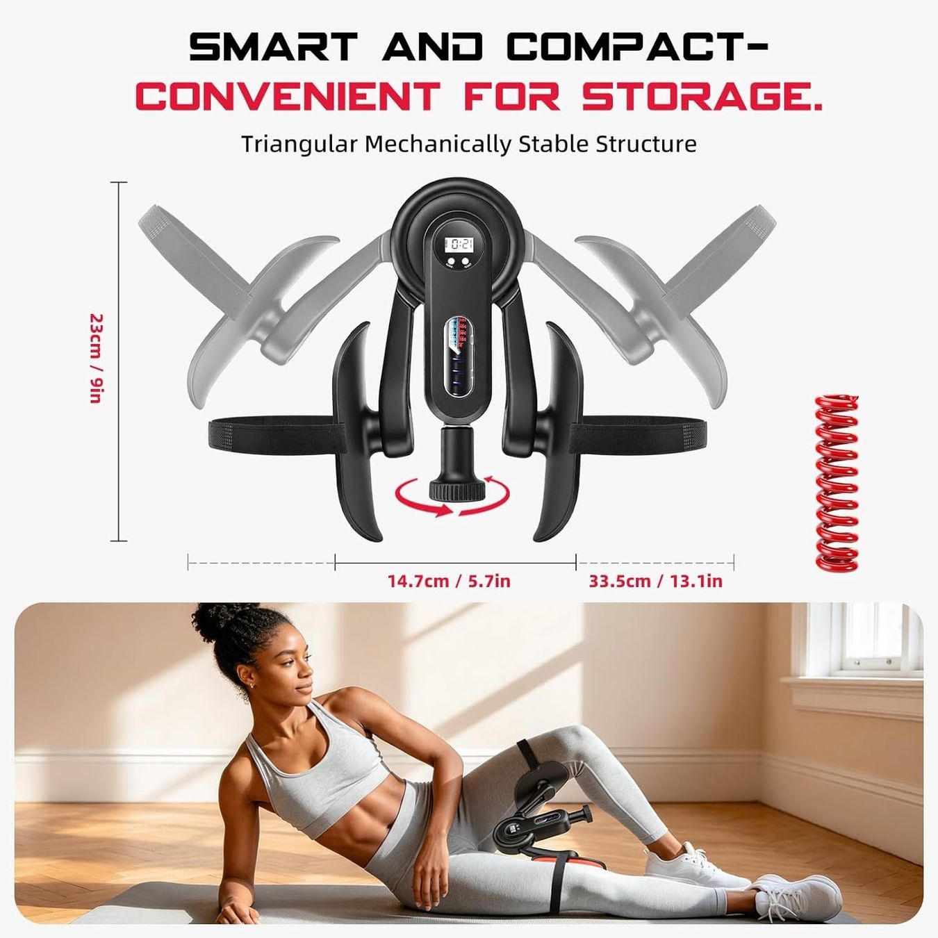 Hometrainer: Oberschenkeltrainer Adduktoren Abduktoren LED 0-60 kg – Neu und originalverpackt aus Hallau von Sale50OFF 5