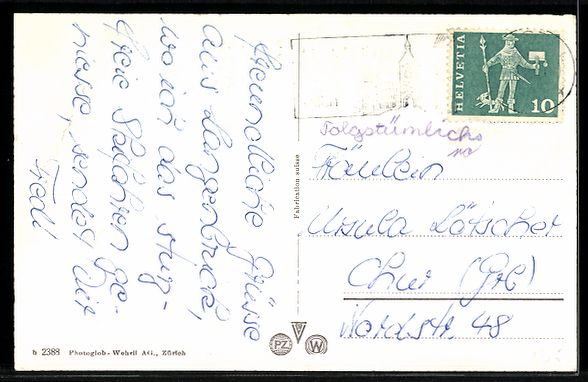Cartoline postali: AK Passwang, Restaurant Alpenblick – Usato da Berlin venduto da bartko-reher 1