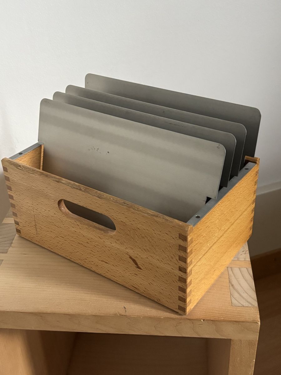 Barattoli: Vintage Ablage/Registerbox aus Holz – Usato da Bern venduto da wisemagpie 1