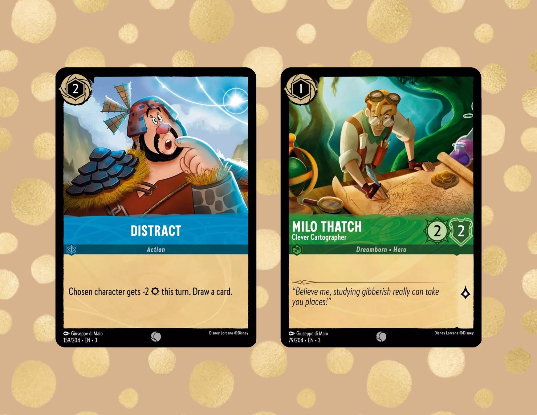 Disney Carte collezionabili: Lorcana Inklands / DISTRACT+ MILO THATCH / 159 + 79 / EN - 3 – Nuovo (secondo la descrizione) da Zürich venduto da robbyrobot