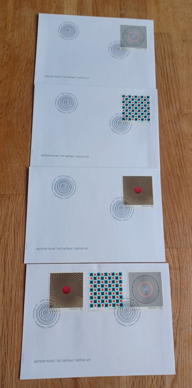 Tutti i francobolli: 2010 FDC Schweiz Optische Kunst – Usato da Solothurn venduto da urs_6h56