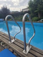 Pool Leiter Edelstahl 3 Stufen guter Zustand