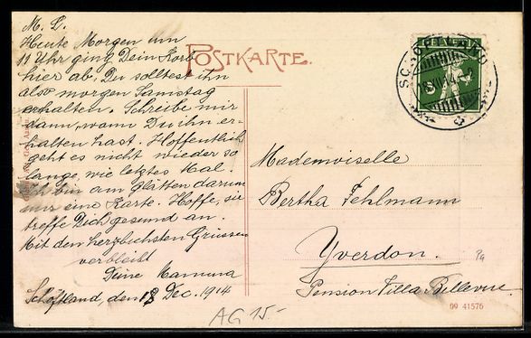 Cartes postales: AK Baden, Totalansicht mit Bergen – D'occasion à Berlin par bartko-reher 1