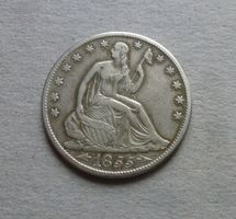 USA ++ 1/2 Dollar 1855 O, gute Erhaltung