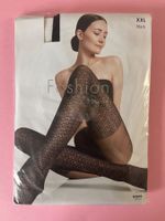 Strumpfhose Fashion Migros, Gr. XXL engmaschiges Herzmuster