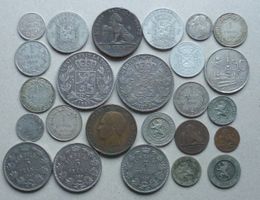 Belgien Lot ++ 25 Stück alte Münzen ab 1848