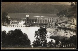 Foto-AK Mühleberg, BKW, Wasserkraftwerk
