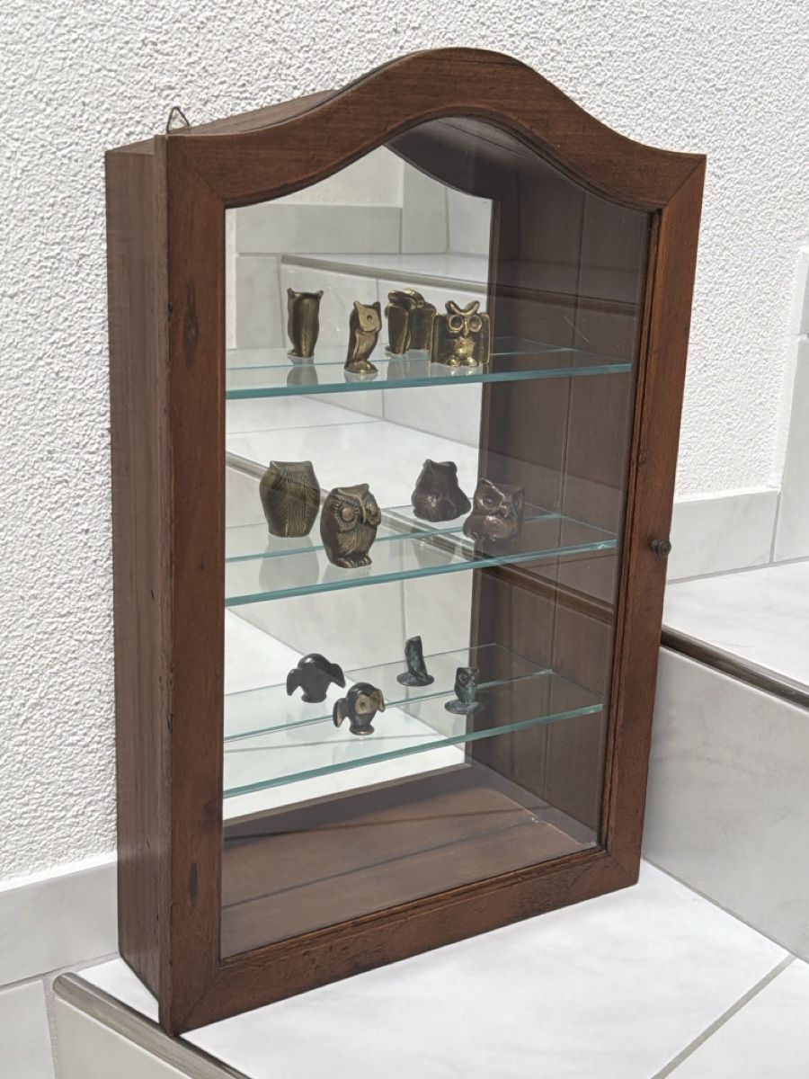 Vetrine: Kleine Wandvitrine aus Holz. – Usato da Biberist venduto da Momo33 1