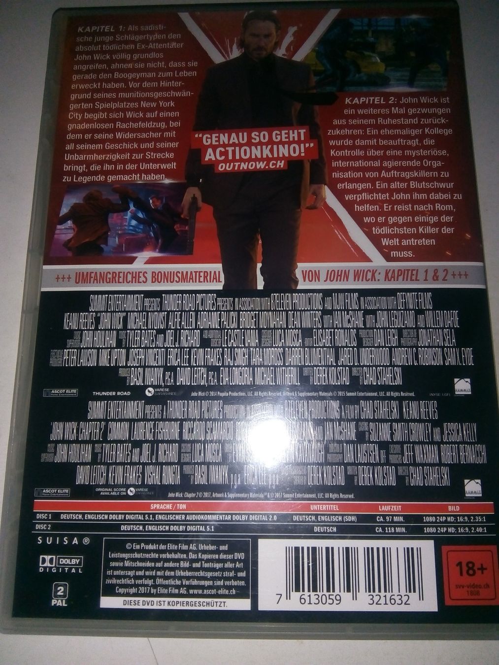 Alle DVDs: John Wick Kapitel (1 & 2)  Deutsch & Englisch   2-DVD's – Gebraucht aus St.Gallen von elk2023 3