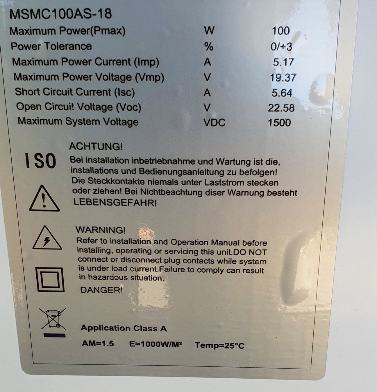 Dispositivi a energia solare: 2x 100W Solarmodul Monokristallin NEU – Nuovo (secondo la descrizione) da Schaffhausen venduto da Secretfly 2