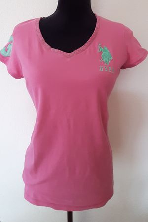 Damen T-Shirt US Polo Assn pink mit Logo Grösse S