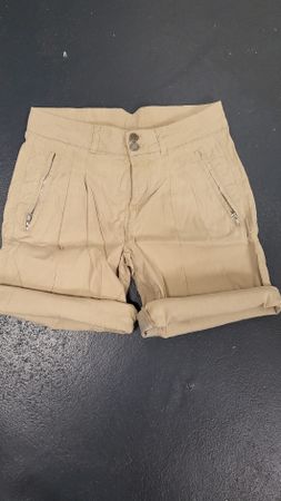 Twin-Set Shorts Gr. 38 beige Leinen Baumwolle Sommer