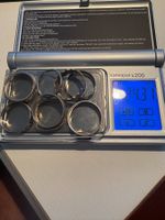 9 Silberringe