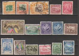 Équateur - Lot de timbres variés